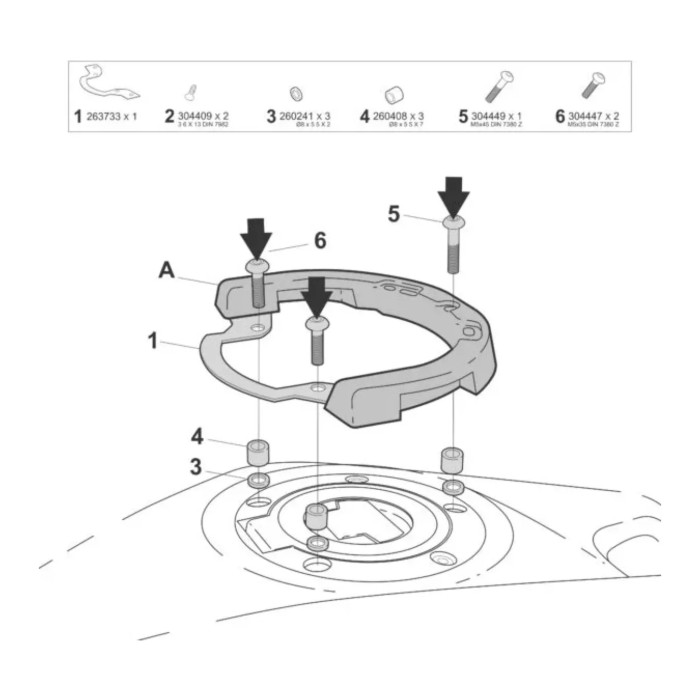 Attacco Borsa Serbatoio Shad Click System Per Yamaha Mt 07 '25