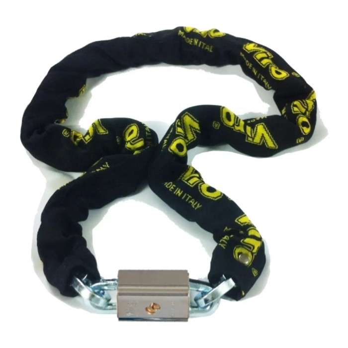 Catena Viro Con Lucchetto Maglia Nera 10mm X 150cm Forniti Separatamente