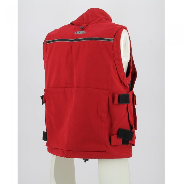 ojspwj11.r-hd-0010.jpg| GILET OJ TRANSFORMER 2 in 1 TRAFORATO MULTITASCHE  ROSSO