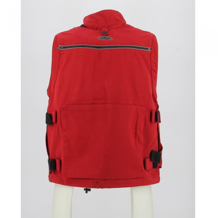 ojspwj11.r-hd-0012.jpg| GILET OJ TRANSFORMER 2 in 1 TRAFORATO MULTITASCHE  ROSSO