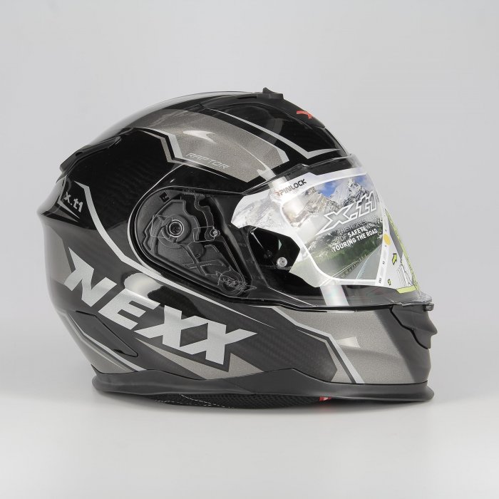 Casco integral Carbon Nexx X.t1 Carbon Raptor Gris