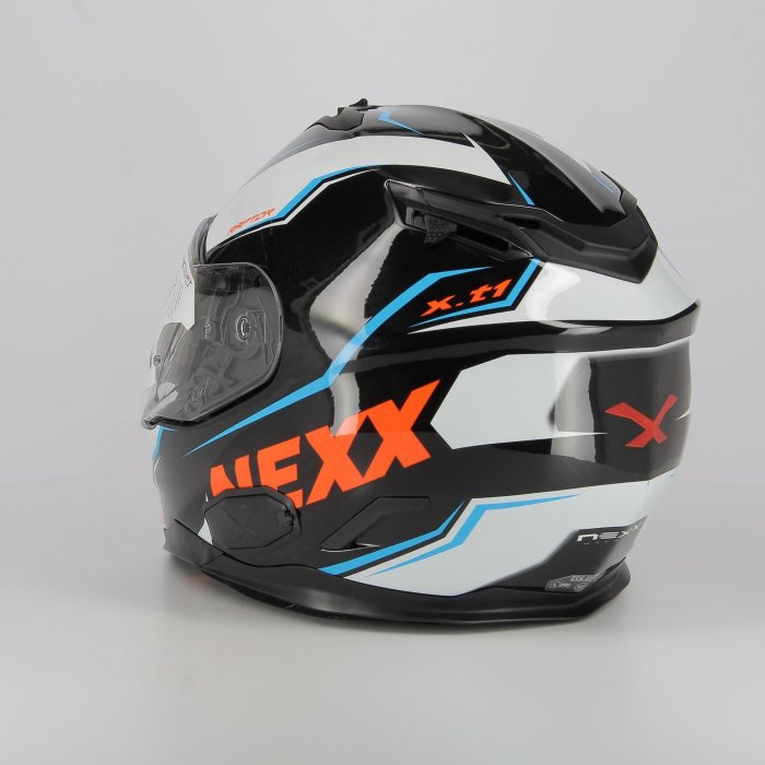 Casque intégral Carbon Nexx X.t1 Carbon Raptor White Orange