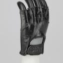 Leather Glove Half Fingers Ixs Easy Black