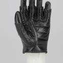 Leather Glove Half Fingers Ixs Easy Black