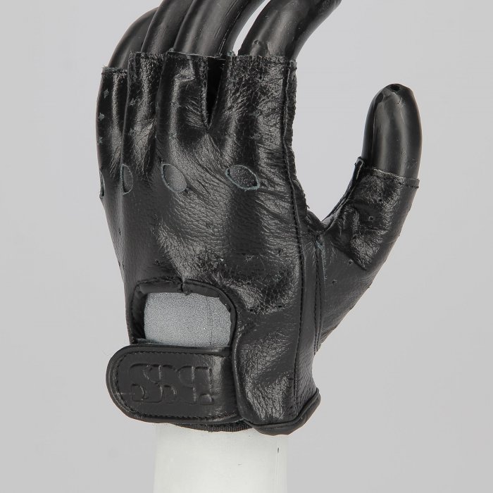 Guante de cuero Half Fingers Ixs Easy Black