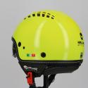 helvcv.15gi-hd-0018.jpg| CASCO TRAFORATO HELMO VIACOLVENTO GIALLO FLUO GRIGLIA NERA