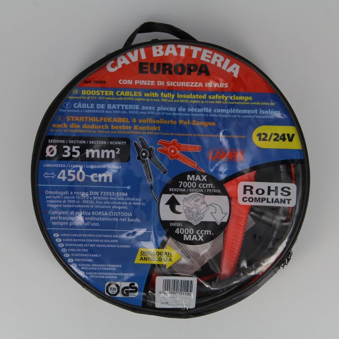 la70119-0000.jpg| SERIE CAVI BATTERIA AVVIAMENTO DIN 35 MM BENZ DIESEL