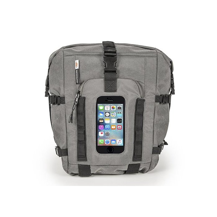 Tankbag Grigia Estensibile Ra315 Fissaggio Magneti E Cinghie