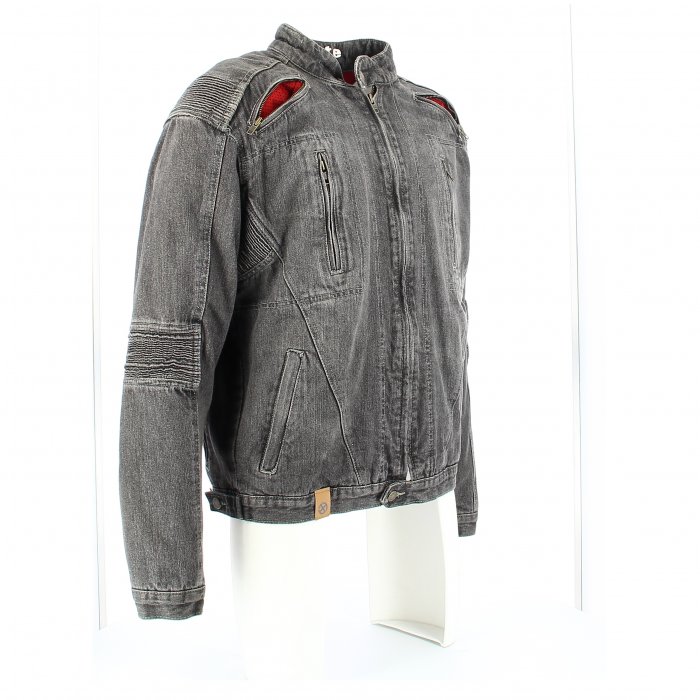 Giubbetto Jeans Uomo Red Route Mens Denim Jacket Nero