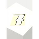 Numeri Adesivi Grandi 15x14 Numero 7