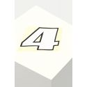 Numeri Adesivi Grandi 15x14 Numero 4