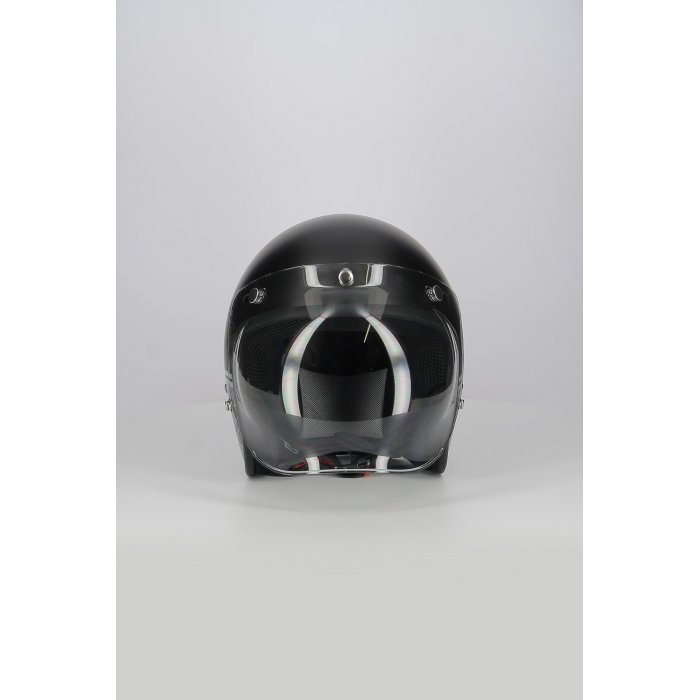 Casco Jet Fibra Motocubo Miami Vis Bolla Humans Nero Opaco