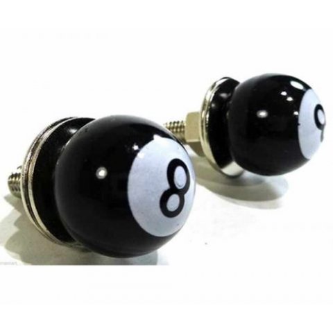 Coppia Viti Targa Amas Palla 8 Nera