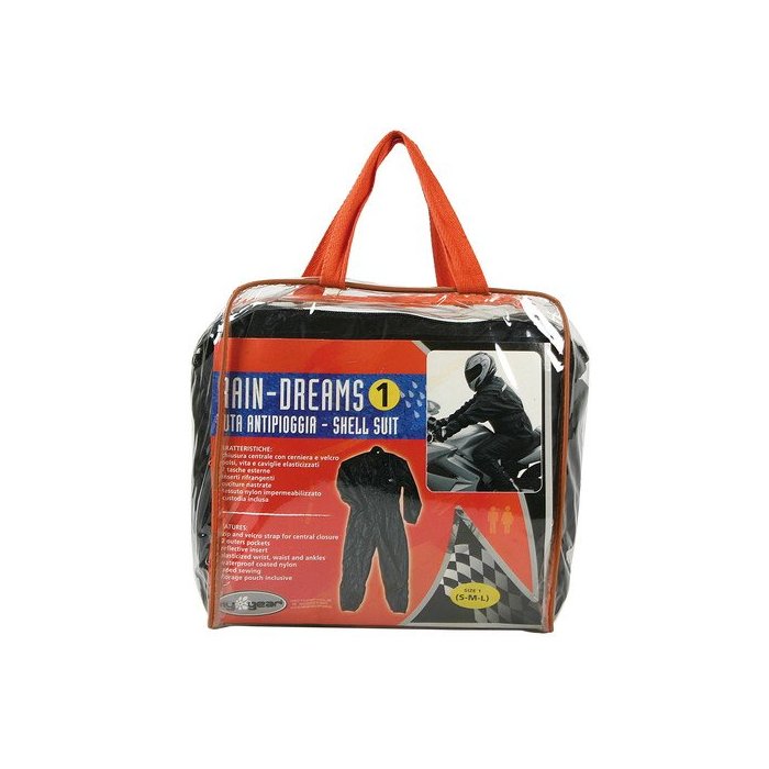 Tuta Intera  Pioggia Lampa Rain Dreams Nero