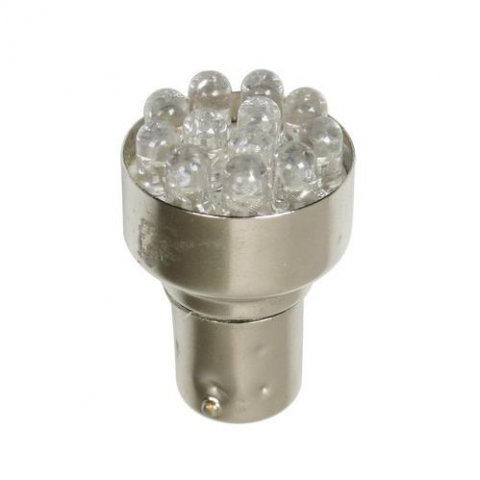 Lampadina Al Led Lampa 12v Bay15d Luce Bianca