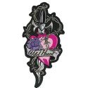Patch Ricamata Lethal Threat Heart'n Dagger Pink