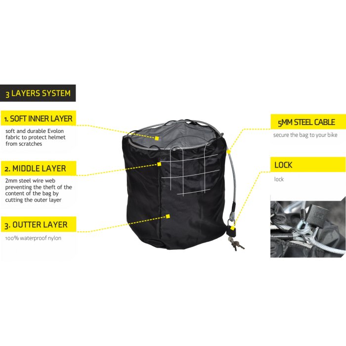 Sacca Stagna Portacasco Deemeed 21lt Con Cavo Di Sicurezza