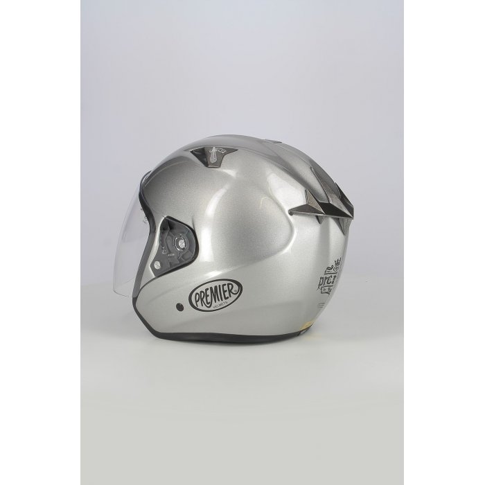 Casco Premier Jt3 Jet In Fibra Monocolore Grigio