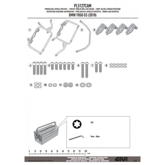 Givi Portav.lat. Bmw F850gs 2018 Per Outback