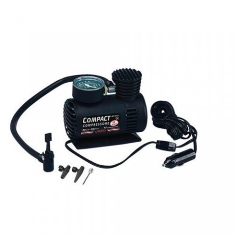Compact, Compressore Lampa 12v Con Manometro
