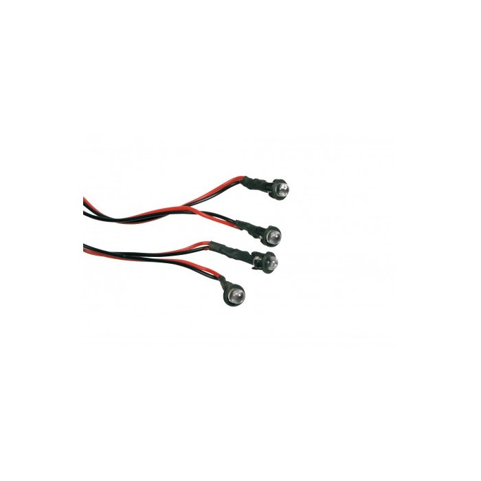 Kit 4 Led Incasso 3mm.blu