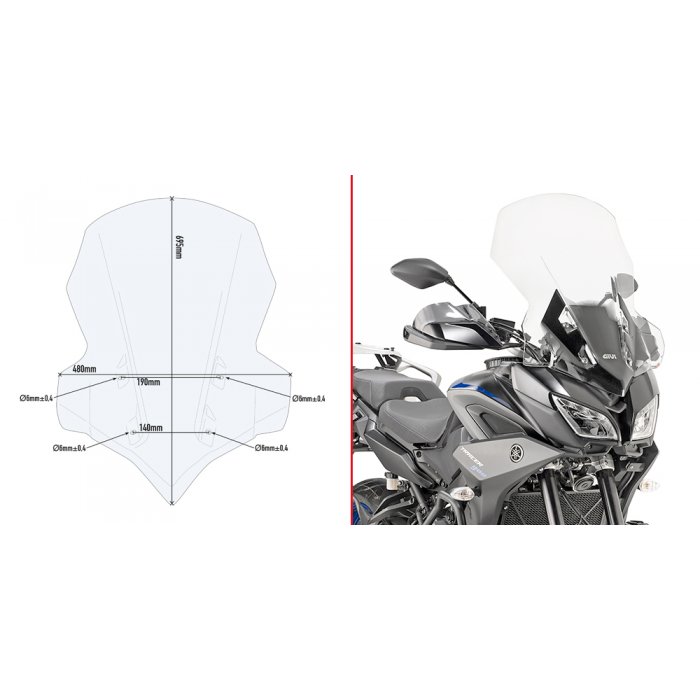 Givi Cupolino Trasp. Spec. Yamaha Cod. 2139dt