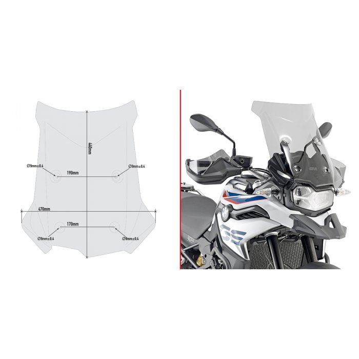 Spoiler Givi Bmw F850gs Fumã¨ 2018