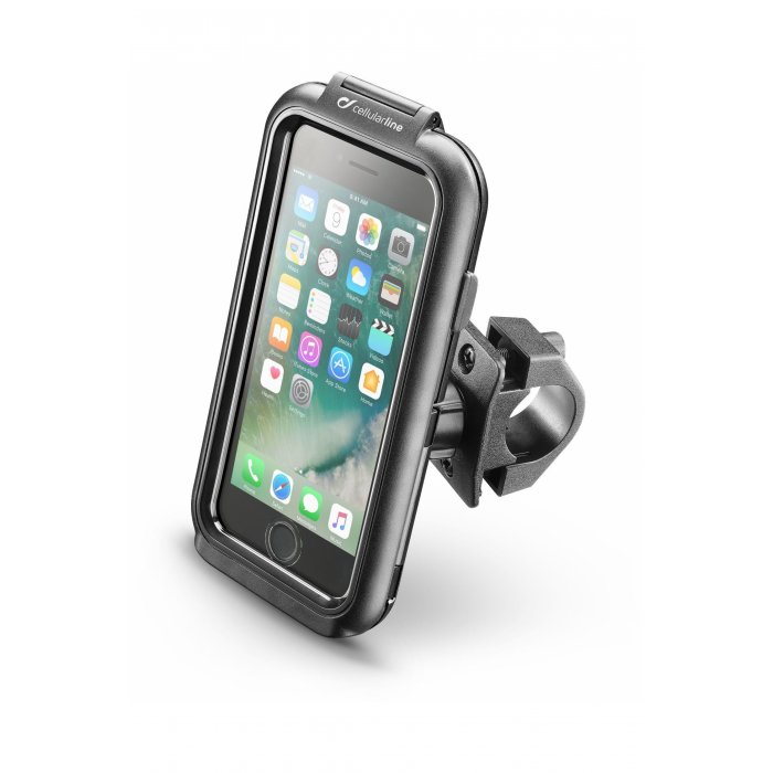 Supporto Moto Cellularline Per Iphone 8 Fissaggio A Tubolare