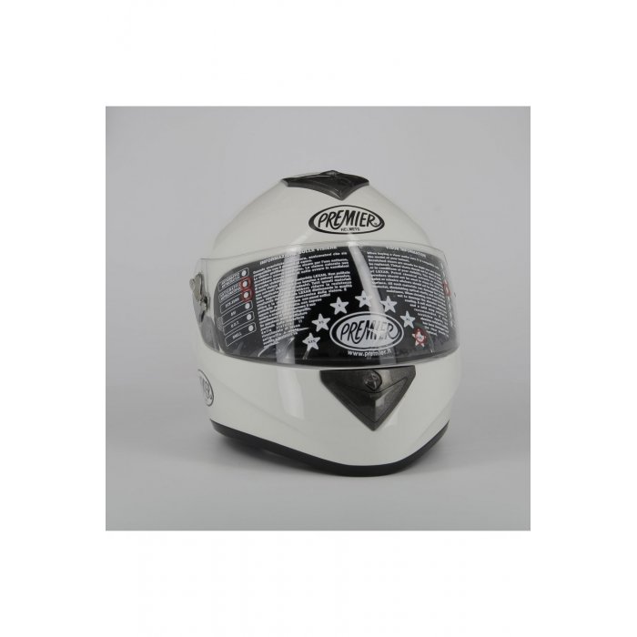 Casco Premier Dragon Fibra Monocolore Bianco