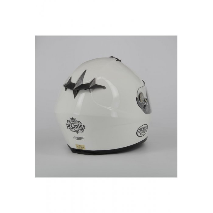 Casco Premier Dragon Fibra Monocolore Bianco
