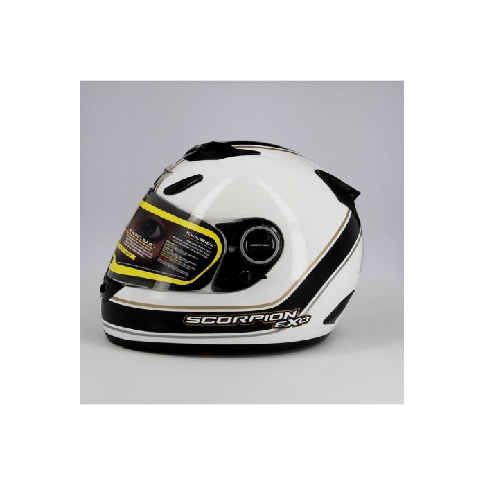Casco Integrale Scorpion Exo 750 Air Vintage Bianco Nero