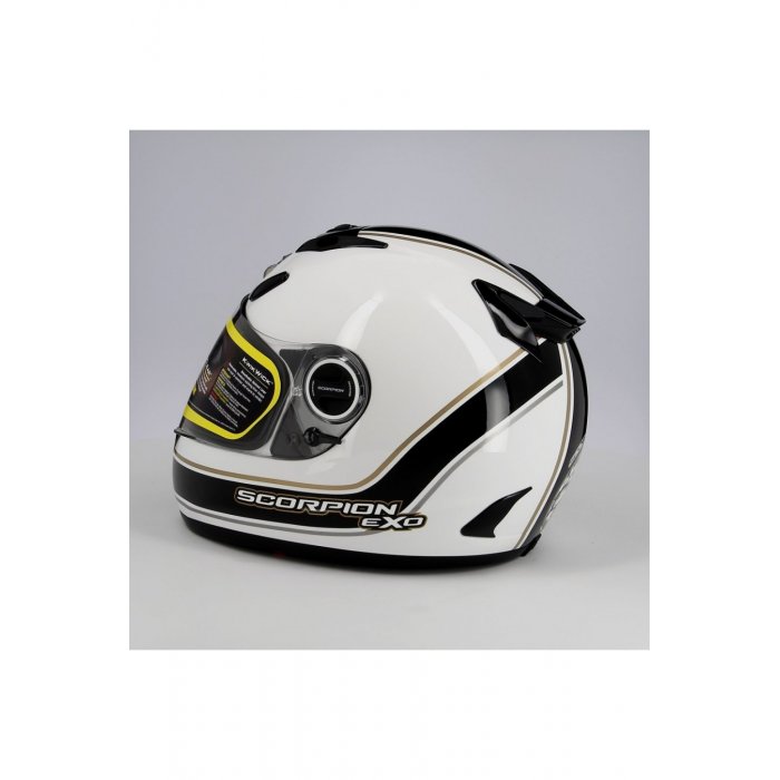 Casco Integrale Scorpion Exo 750 Air Vintage Bianco Nero