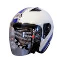 Casco Premier Jt3 Jet In Fibra Bianco Blu