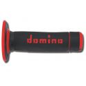 Manopole Domino A020 Off Road 118mm Nero Rosso