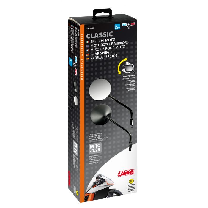 Coppia Specchi Moto Classic Lampa 90490