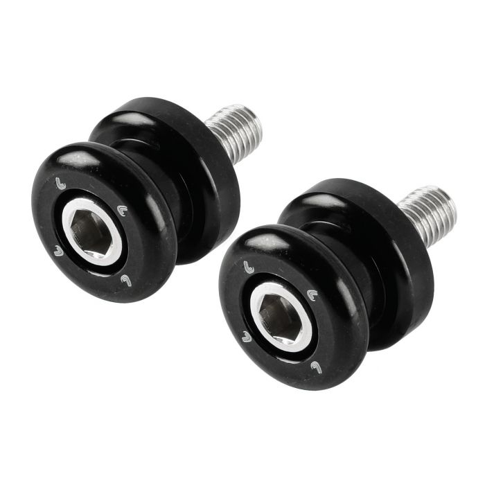 Coppia Supporti Cavalletto Neri M10 X 1,5 Lampa 90647