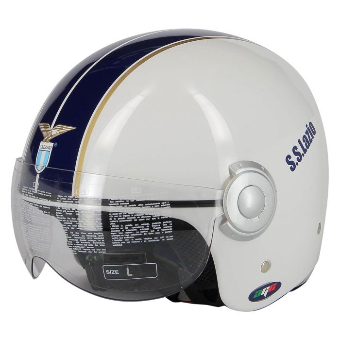 Casco Ss Lazio Ufficiale Con Visiera By Agv Bianco