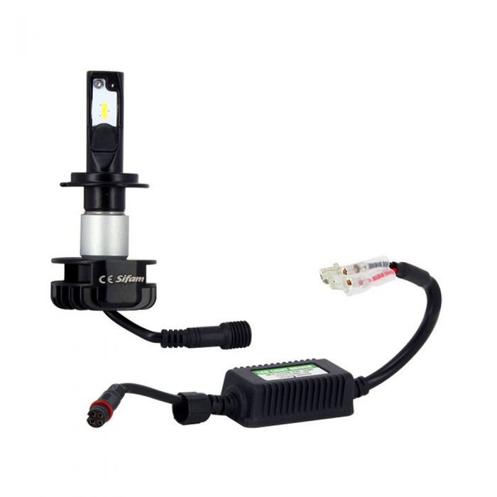 Lampadina Sifam H7 Led + Alimentatore 16w /2200 Lumens Cod. Pla7033