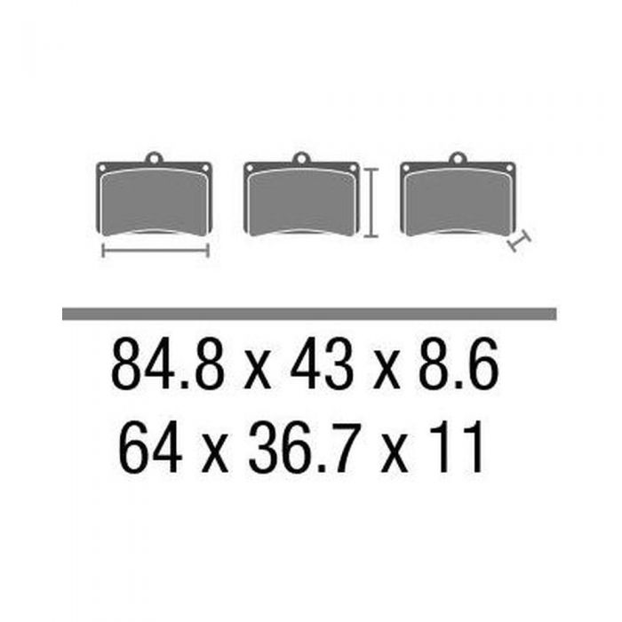 Set Pasticche Brembo 07022xs Sint. Scooter E Maxi Scooter Nd