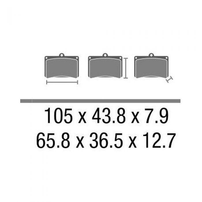 Set Pasticche Brembo 07023 Scooter Cc