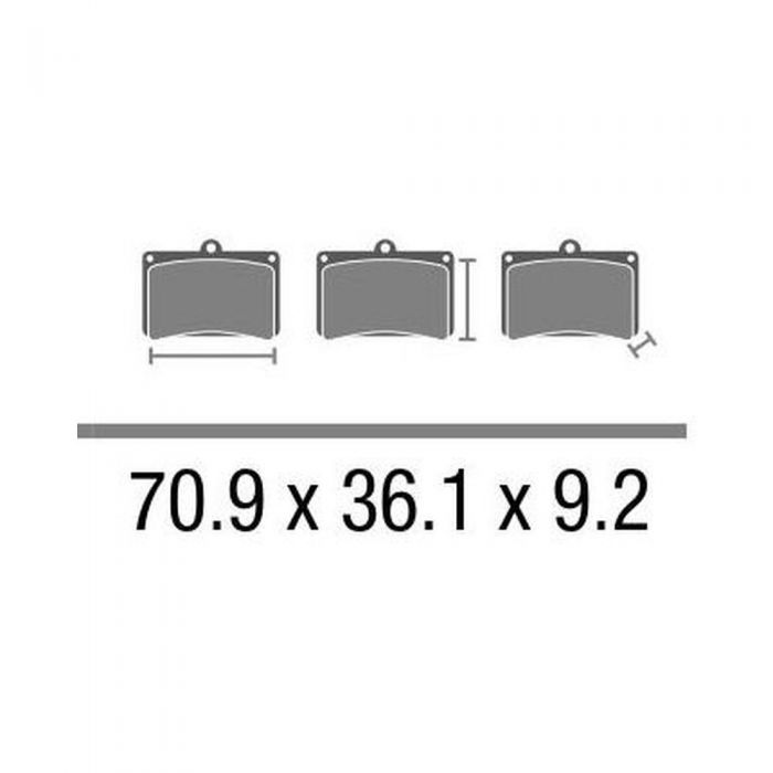 Set Pasticche Brembo 07039 Scooter Cc