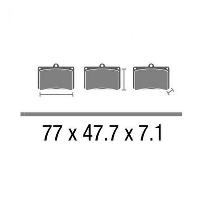 Set Pasticche Brembo 07046 Scooter Cc Nd