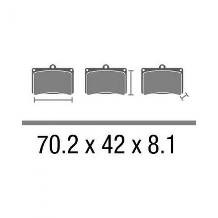 Set Pasticche Brembo 07062 Scooter Cc Nd