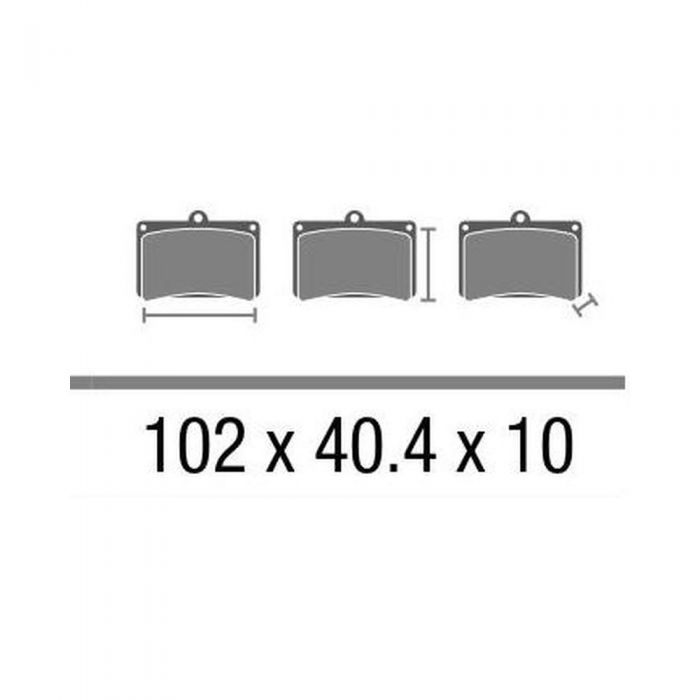 Set Pasticche Brembo 07073 Scooter Cc Nd