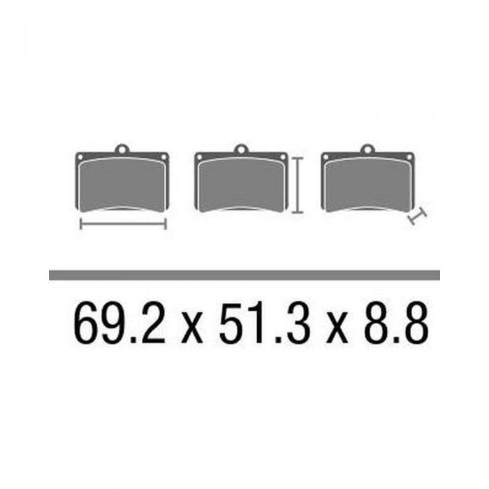 Set Pasticche Brembo 07077 Scooter Cc