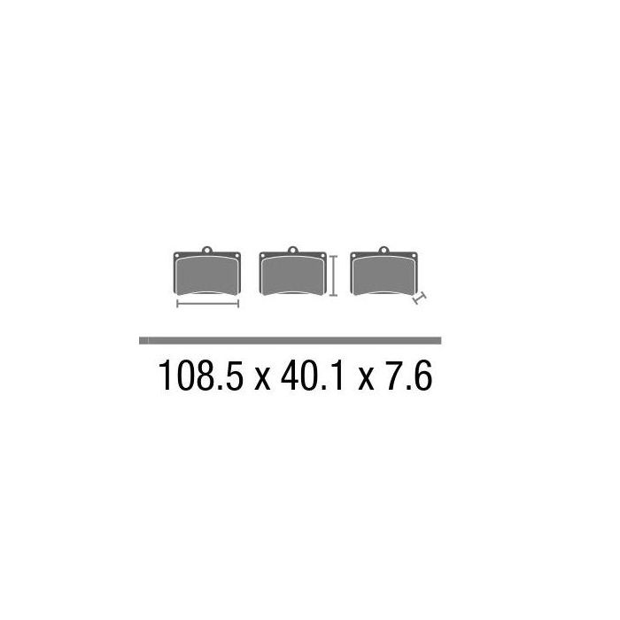 Set Pasticche Brembo 07bb03sa Sint. Road Ant. Nd