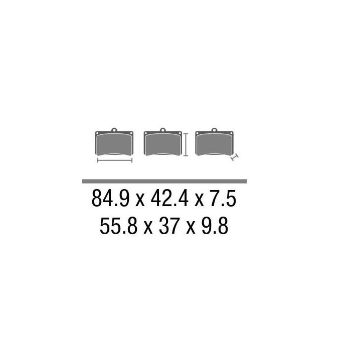 Set Pasticche Brembo 07bb0708 Cc Carbon Ceramica Nd