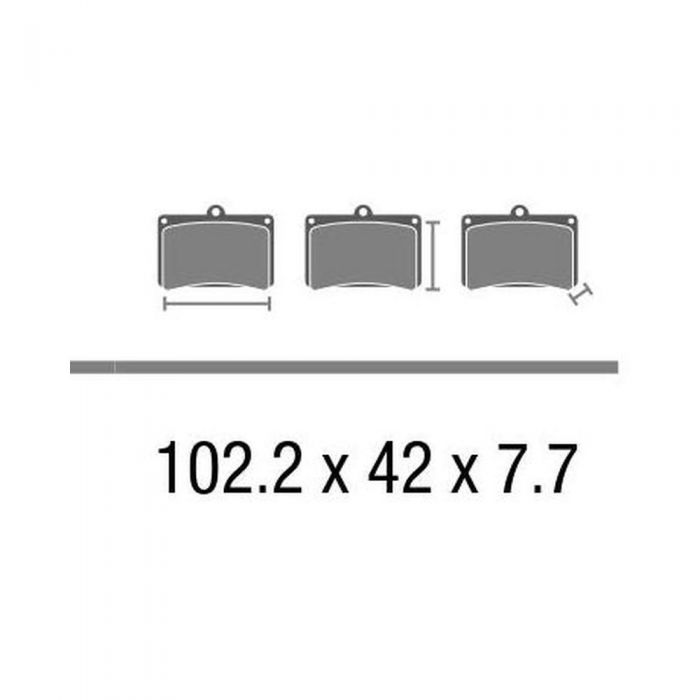 Set Pasticche Brembo 07bb37sa Genuine Parts Sint. Nd