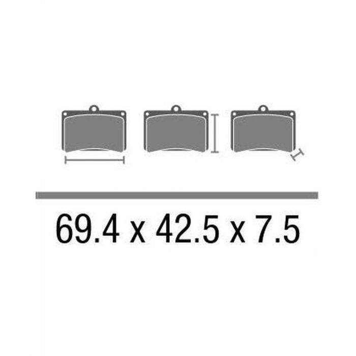 Set Pasticche Brembo 07gr35sp Sint. Road Post.