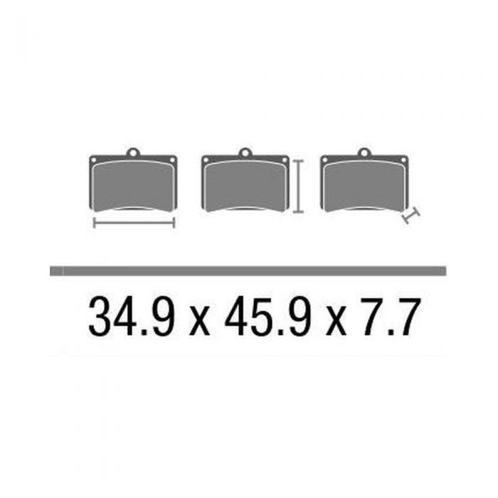 Set Pasticche Brembo 07gr76sx Sint. Off-road Motard Nd